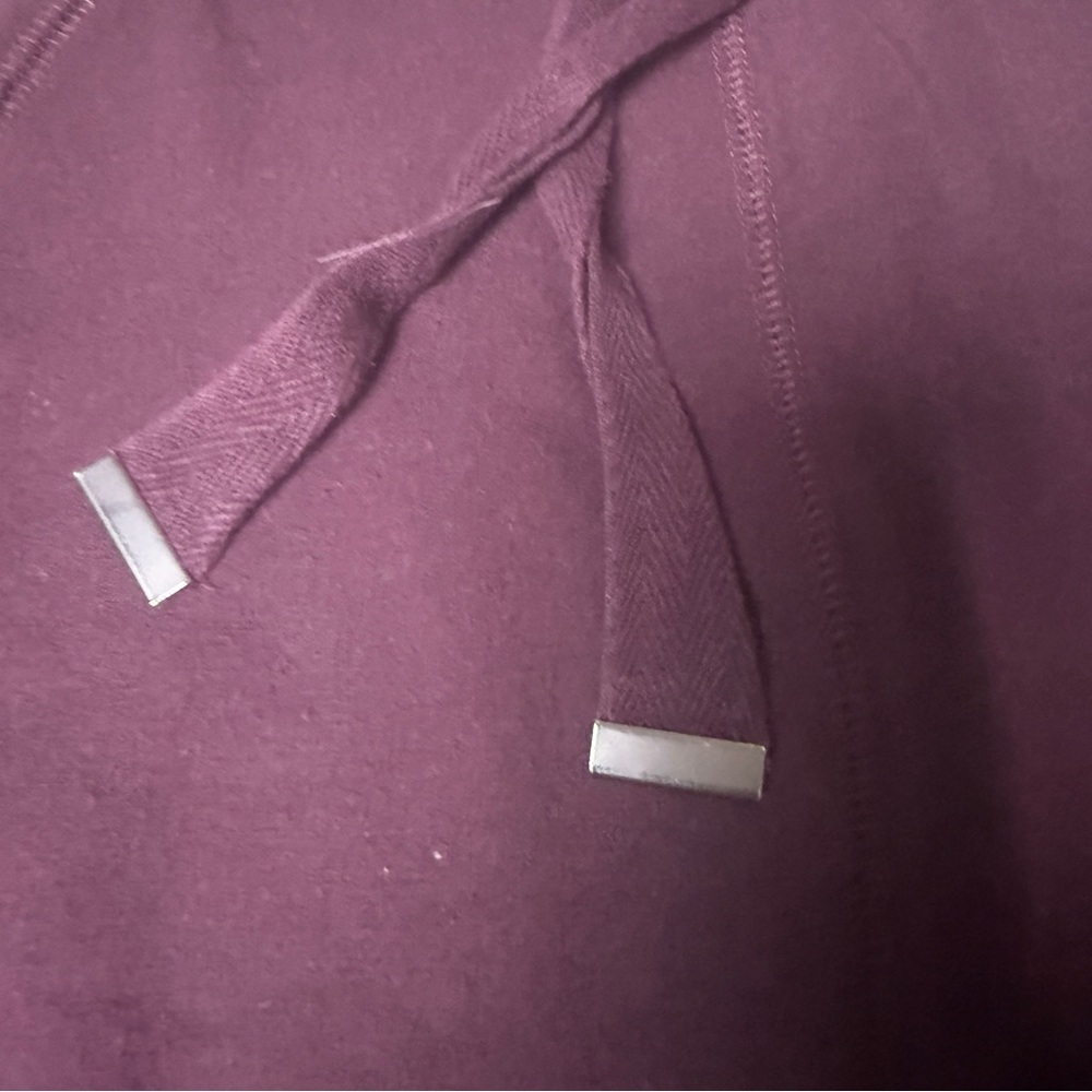 Athleta Solitude Hoodie sweatshirt dress purple burgundy XS - Picture 6 of 12